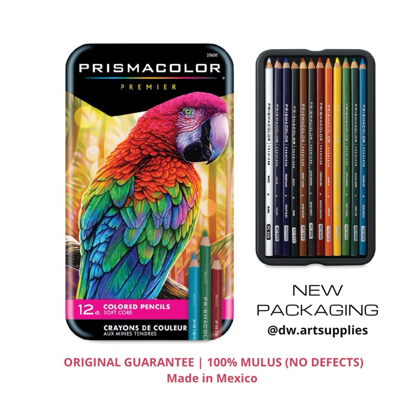 

Prismacolor Premier 12 Colors 100% Mulus NEW COVER Pensil Warna ORIGINAL