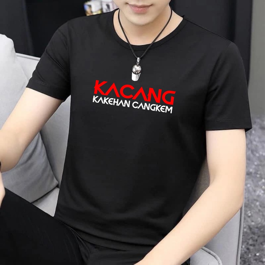 Baju motif tulisan Kacang / kakehan cangkem kaos lucu guyonan jawa bahan soft pe