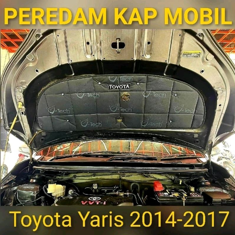Toyota Yaris 2014-2017 Peredam Ekslusive kap Mesin Mobil
