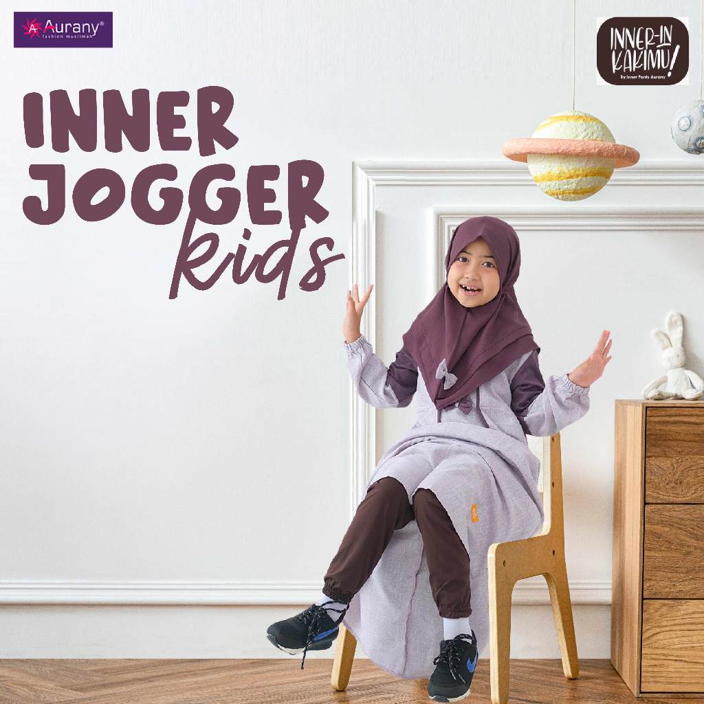 Celana Inner Joger anak kids jogger daleman panjang sd tk celamis gamis loss aurany katun training