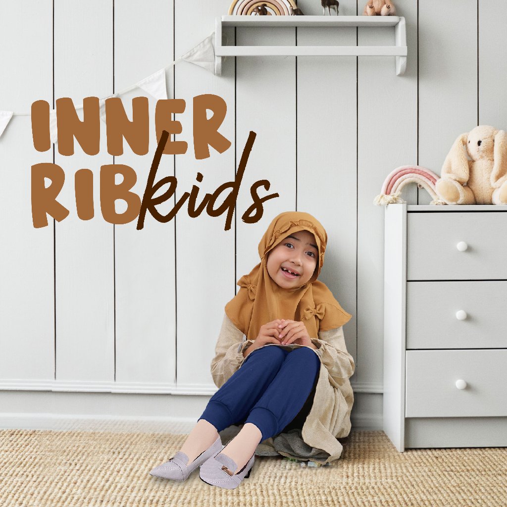 Celana Inner anak rib daleman gamis celamis kids sd tk aurany katun panjang muslimah murah
