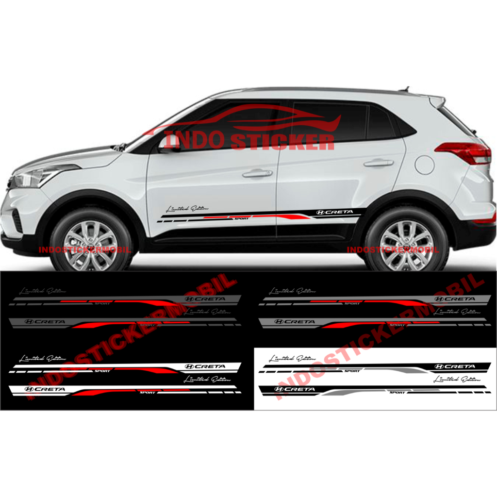 sticker mobil hyundai creta cutting stiker list mobil creta