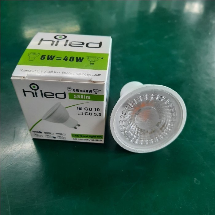 HILED SPOTLIGHT LED 6W 220V GU10 HILED / LAMPU SOROT LED 6W 220V GU10