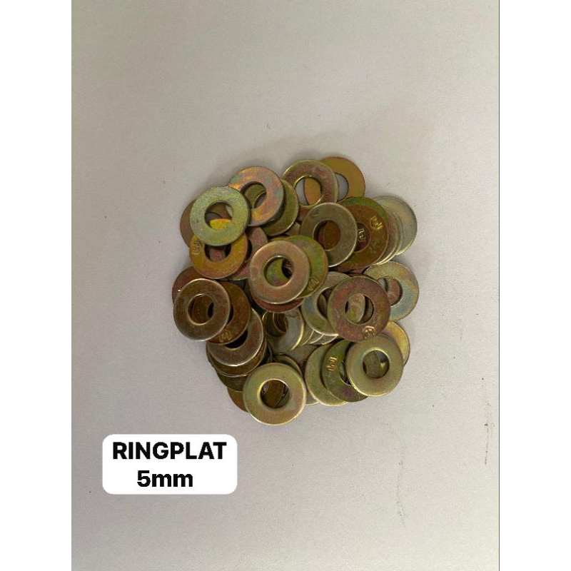 RING PLAT KUNING 5mm
