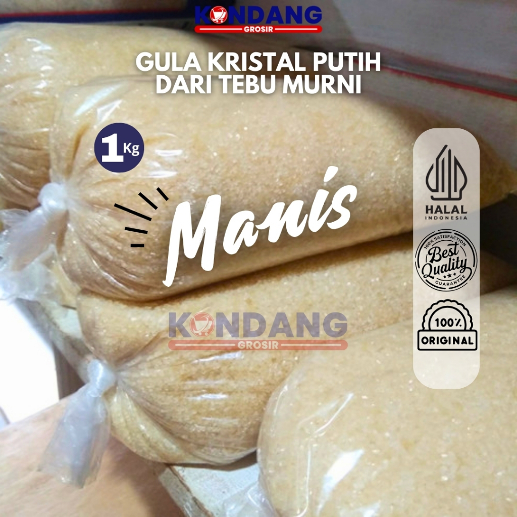

Gula Pasir Kemasan 1kg - Gula Tebu Murni Berkualitas untuk Kebutuhan Sehari-hari