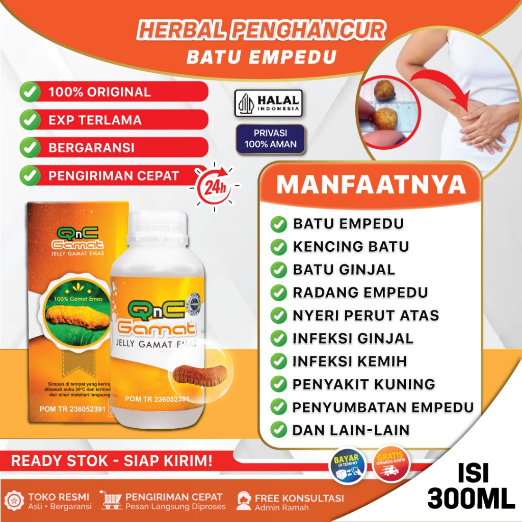 Obat Batu Empedu/Kolelitiasis, Radang Empedu, Nyeri Perut Sebelah Kanan Atas, Penyumbatan Saluran Em