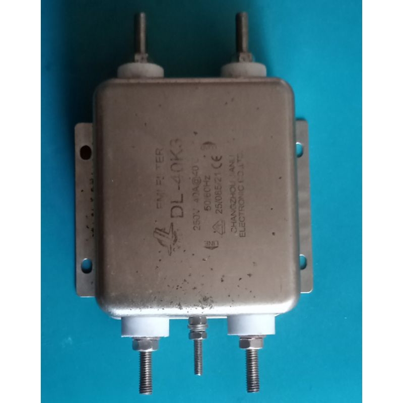 EMI FILTER 250V 40A P 10CM L8.5CM BEKAS ORI