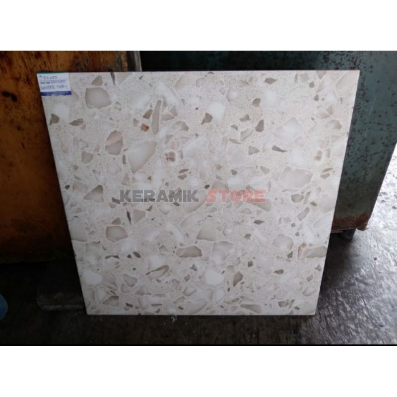 Keramik 50x50 Lantai Motif Terazzo Glossy Ivander Series