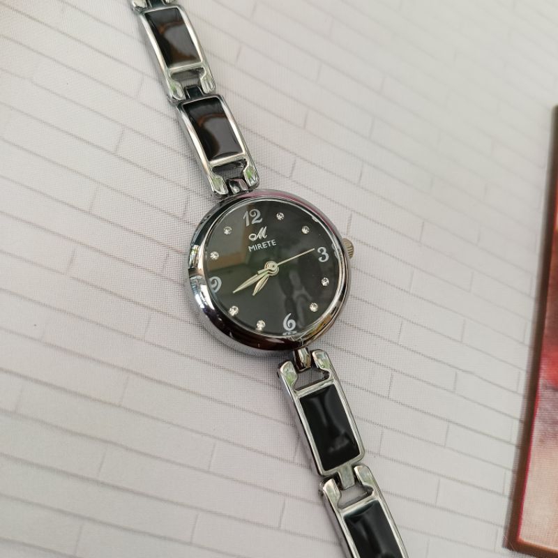Jam Tangan Mirete Stainless Stell Jam Tangan Rantai Wanita