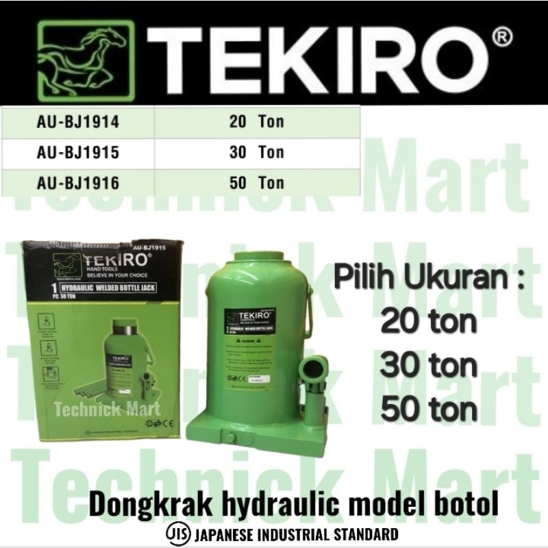 TEKIRO dongkrak mobil 20 ton 30 ton 50 ton model botol