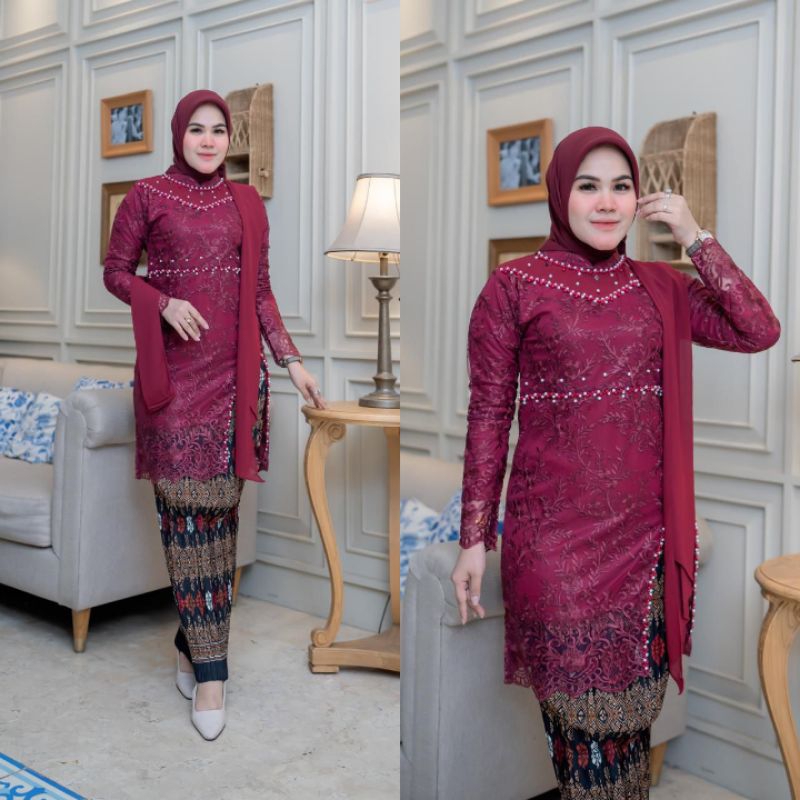 Ready Serian Warna Kebaya Tunik Azahra Jannah Kebaya
