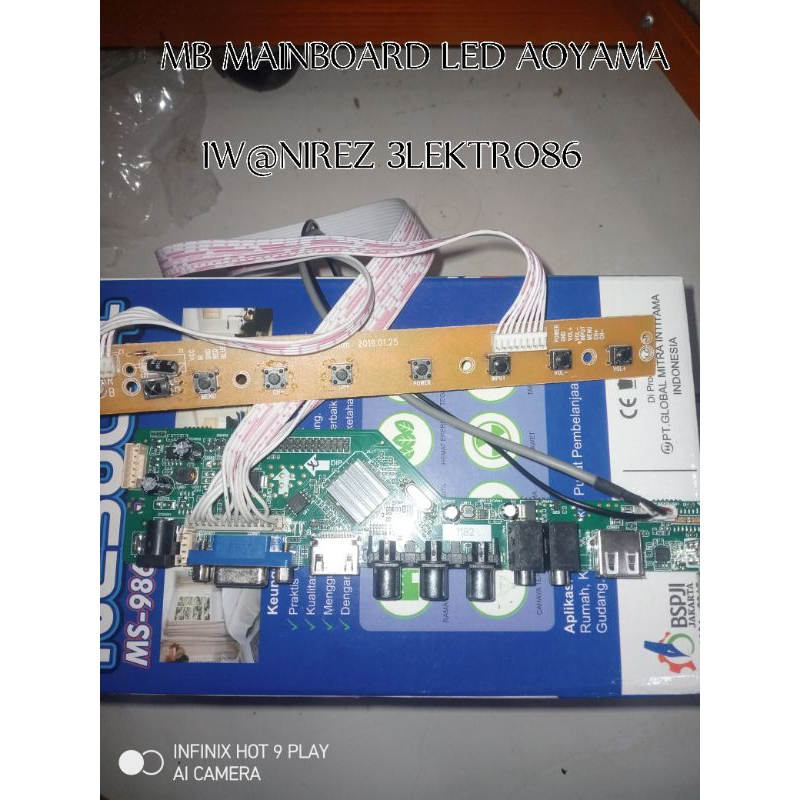 MB MAINBORD AOYAMA LED DIGITAL 20 IN NORMAL SUDAH LULUS TES