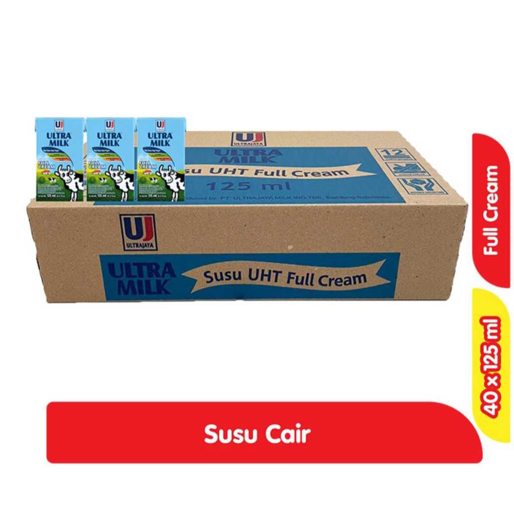 

Ultramilk Susu UHT Full Cream dan Cokelat Kartonan 125ml x 40 Pcs