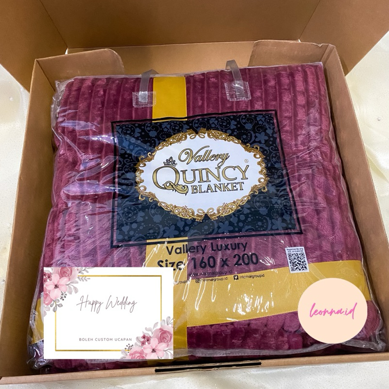 Hampers Selimut Vallery / Hampers Selimut / Hampers Wedding / Hampers Rumah Baru / Hampers / Kado We