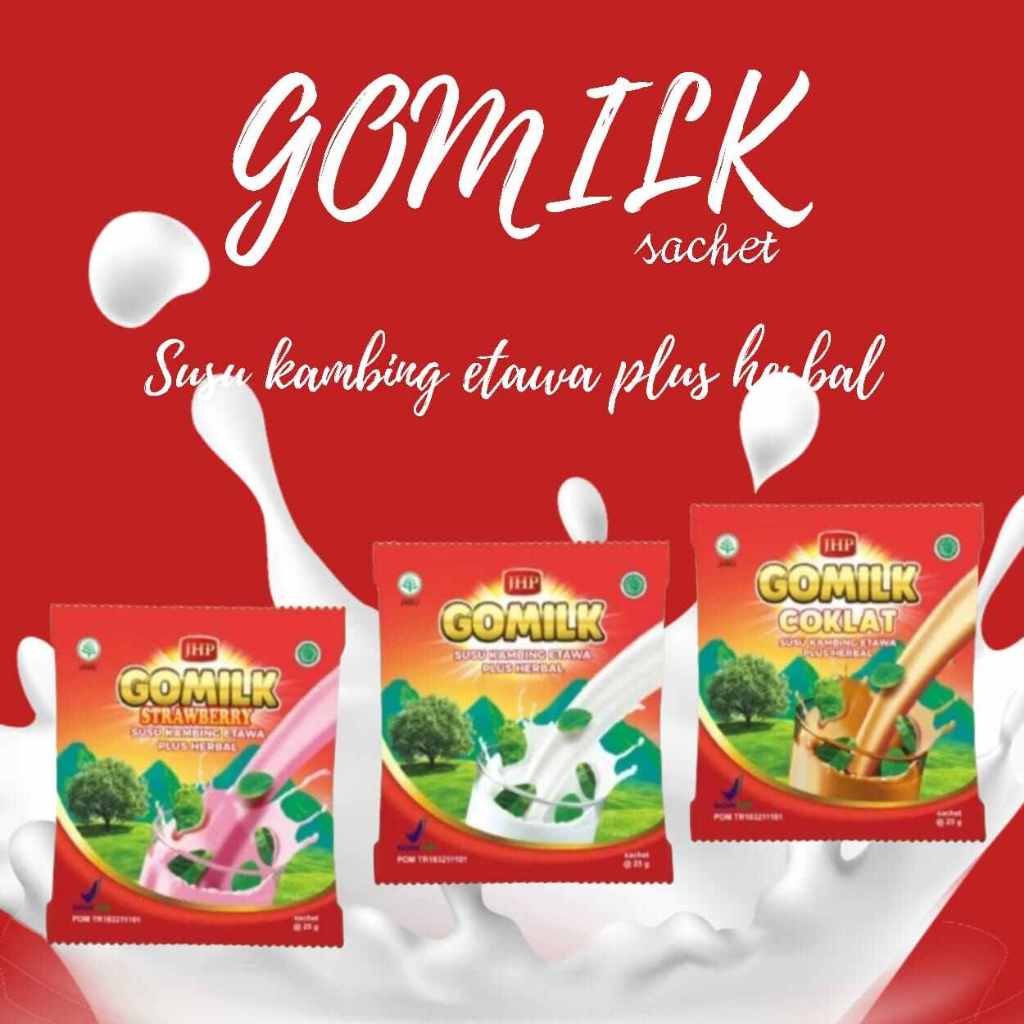 

gomilk 1 sachet 25gram susu etawa