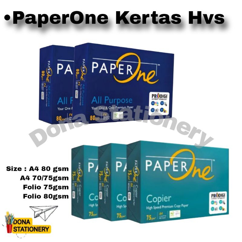 

[ 50 LEMBAR ] KERTAS HVS PAPERONE 75 gr | KERTAS HVS 80 gr | KERTAS HVS MURAH