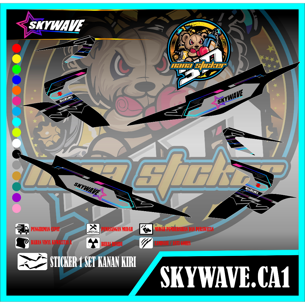 STRIPING SKYWAVE VARIASI STICKER SKYWAVE STICKER LIS LIST SKYWAVE VARIASI CA1