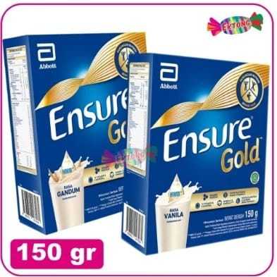 

TERBAIK!!! Ensure Gold Gandum 150 Gram - Susu Penambah Nutrisi Dewasa Rendah Laktosa