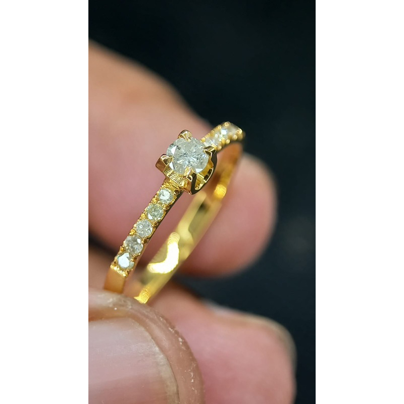 Cincin Wanita Termurah Motif Soliter / Cincin berlian Wanita / Cincin Emas Wanita / Berlian banjar