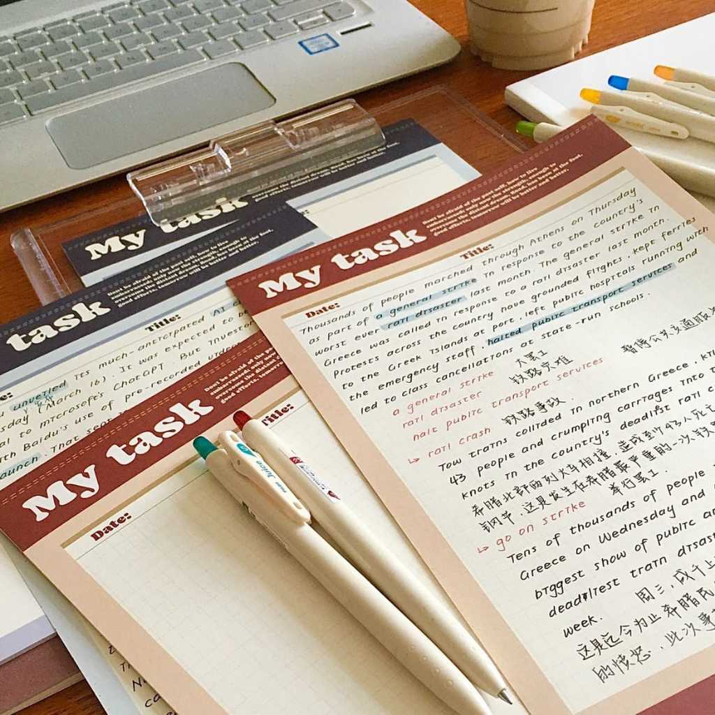 

[ORGM] Alat Tulis Kantor Perlengkapan Sekolah Notepad Ukuran B5 Notepad My Task