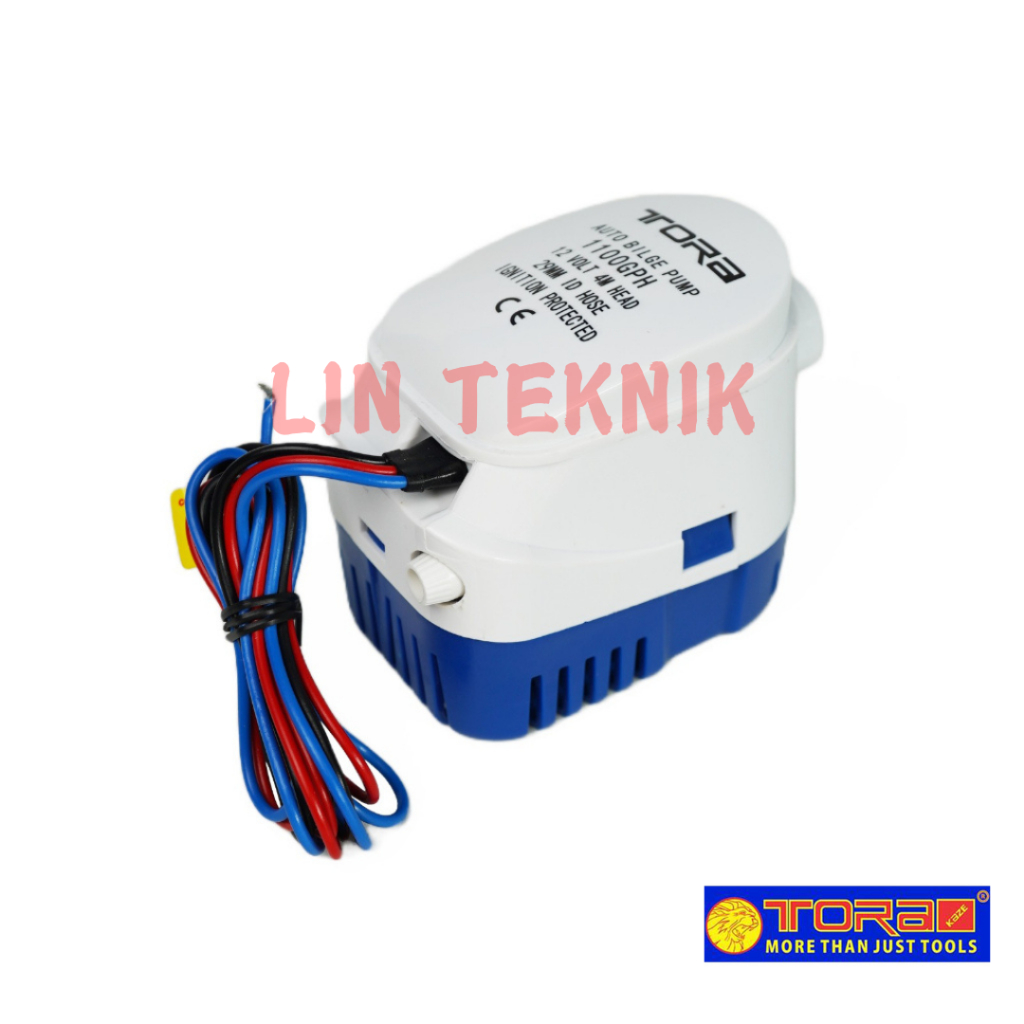 TORA Pompa Air Celup Otomatis DC12V 1100 GPH Automatic Bilge Pump