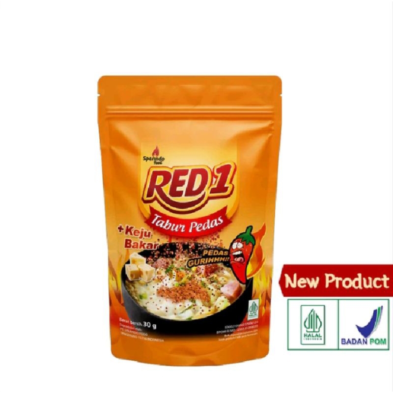 

PROMO!!! RED1 Tabur Pedas Keju Bakar 30 gram