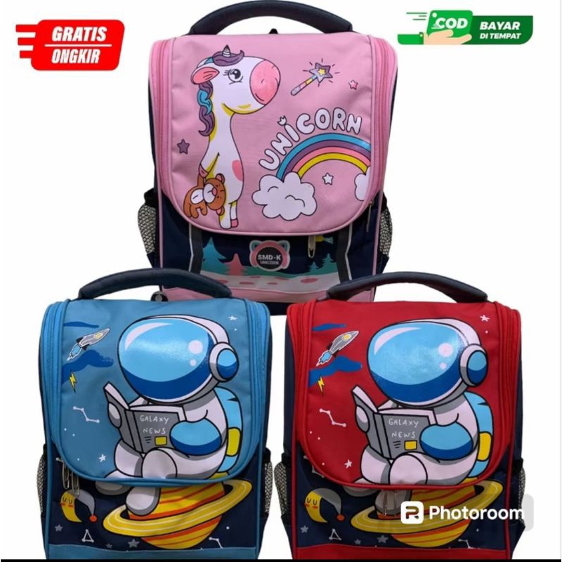 Tas Ransel Anak Astronot Unicorn.Tas Tabung Model Terbaru