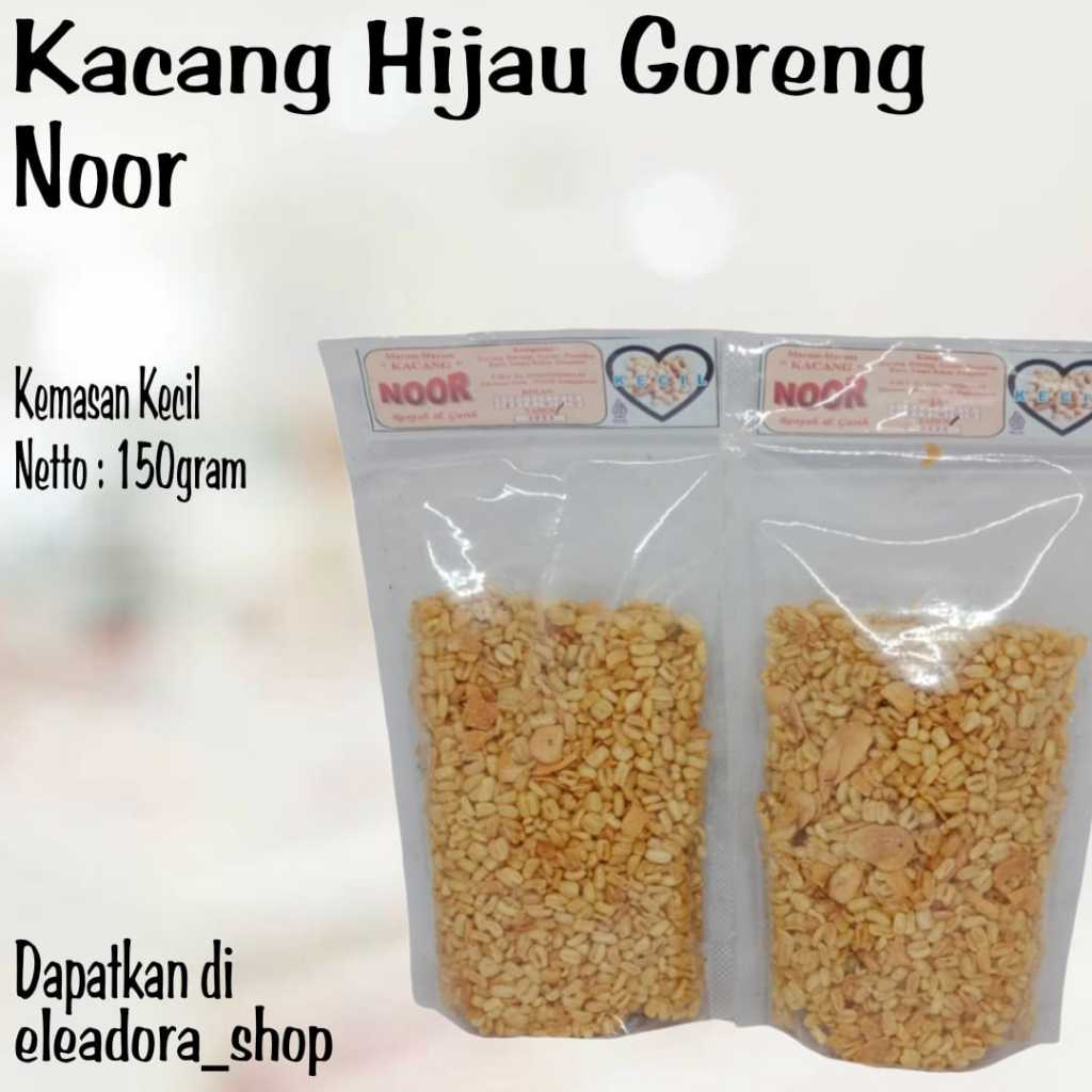 

Kacang Hijau Goreng Merk Noor Asli Banjarmasin - Kemasan Plastik Kecil