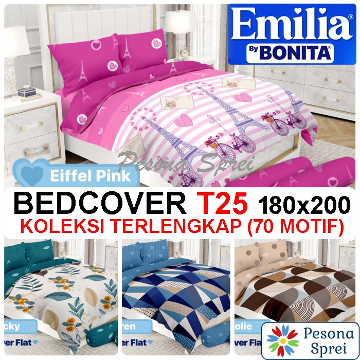 BEDCOVER BONITA 180x200 EMILIA TINGGI 25 / BEDCOVER BONITA KING EMILIA / BEDCOVER EMILIA 180x200