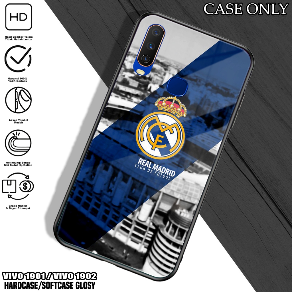 Case VIVO 1901 / 1902 - Casing VIVO 1901 / 1902 [ FTBL ] Silikon VIVO 1901 / 1902 - Kesing Hp - Casi