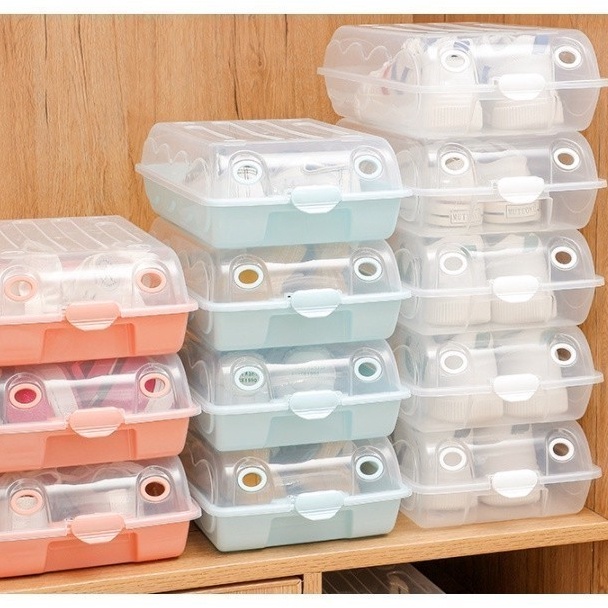 Eksklusif Kotak Simpan Sepatu Plastik  Kotak Sepatu Plastik Transparan  Box Penyimpanan Sepatu Plast