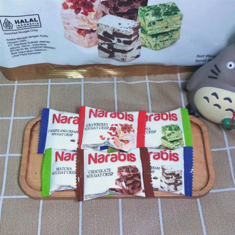 

Naraya Narabis Nougat Cookies 1 pcs / Green Pea / Cheese / Snack Import