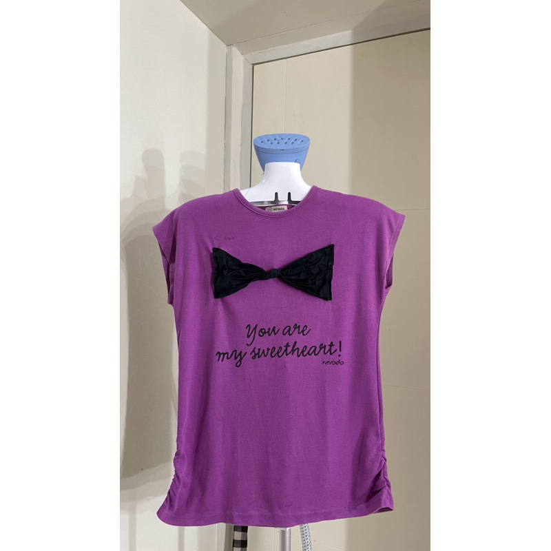 Atasan Kaos Wanita Nevada Lengan Pendek