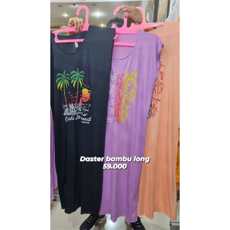 daster bambu bali size long baju bali rayon spandex