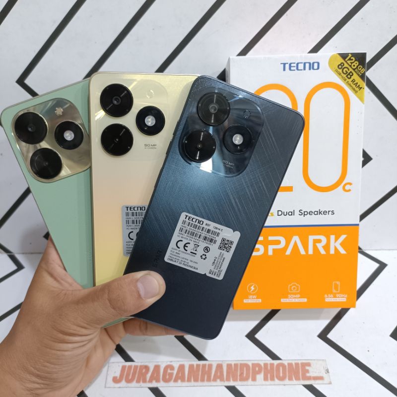 Tecno Spark 20C Ram 8/128GB 4/128GB Hp Second Bekas Fullset