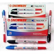 [1 Kotak] Spidol TwinPen Snowman / 2 In 1 / Pulpen 2 Warna Twinpen Snowman