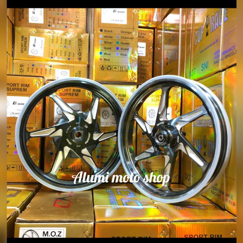 velg delkevic G speed Yamaha Mio soul Mio smile Mio sporty Mio j Fino karbu Xeon Mio M3 soul GT 115 