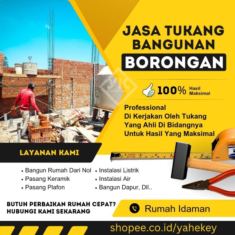 JASA TUKANG BANGUNAN ( BORONGAN )