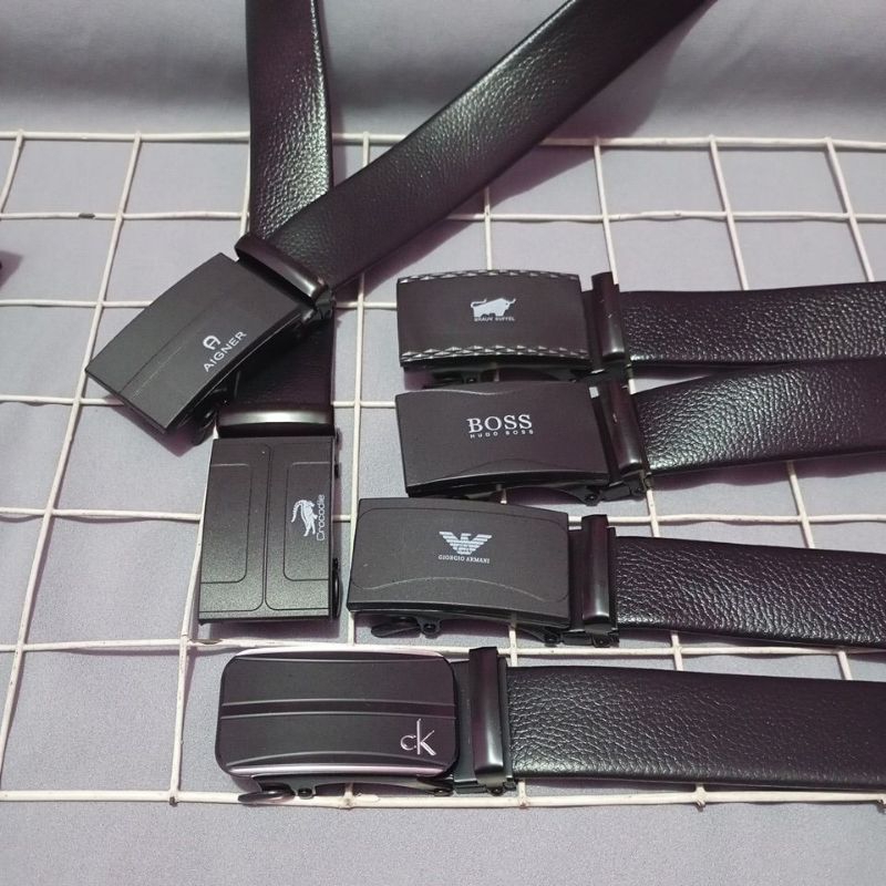 Ikat pinggang Kulit Ikat pinggang Otomatis_Gratis Box Ikat pinggang Rell Ikat pinggang Kerja.