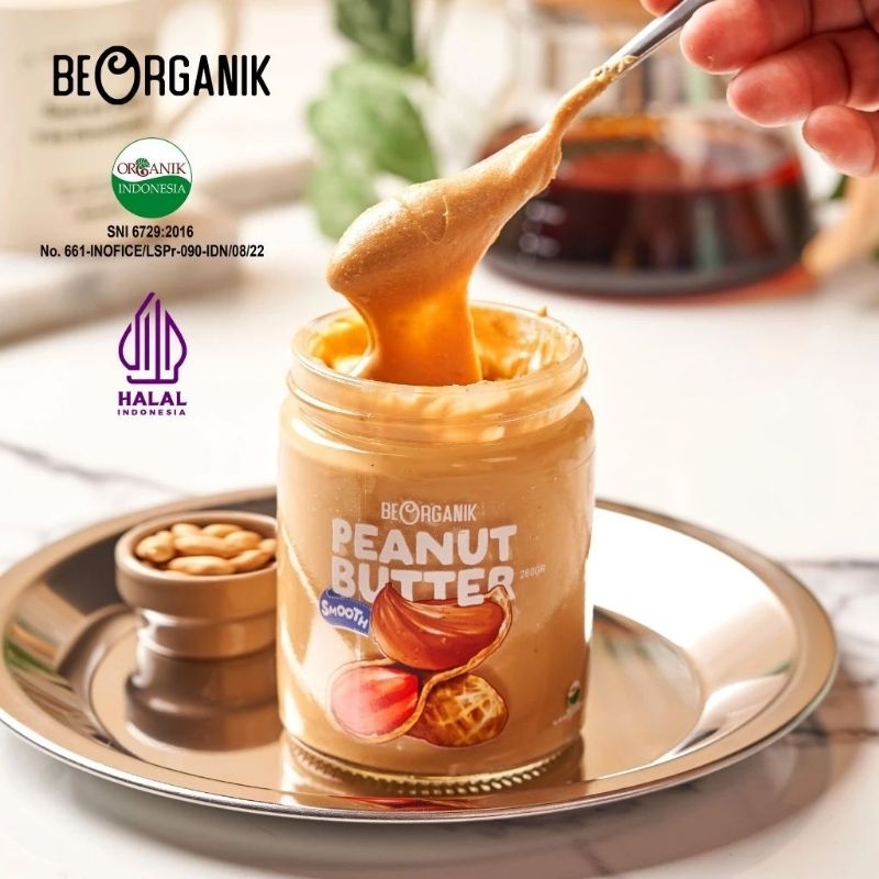 

Beorganik - Peanut Butter Smooth Selai Kacang Halus 280gr