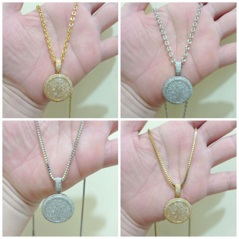 kalung hijab panjang 60 cm kalung titanium anti karat