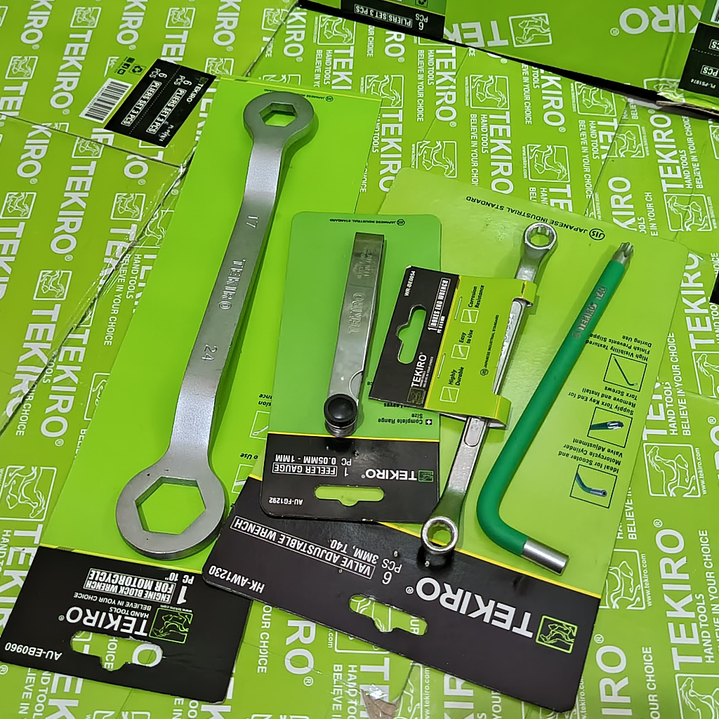 Kunci Stel Klep Motor / Kunci Stel Klep Tekiro - Kunci Penyetelan Klep Motor Set 4 Pcs Tekiro