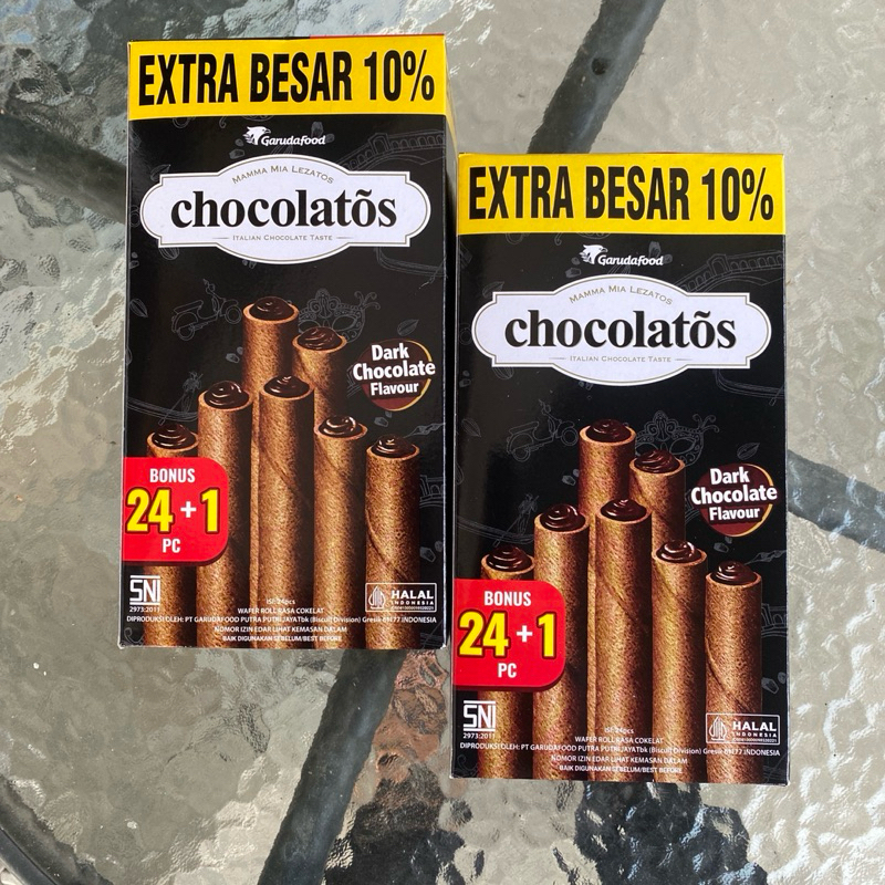 

Chocolatos Dark Chocolate Flavor Kemasan 1 Pack Isi 25 Pcs