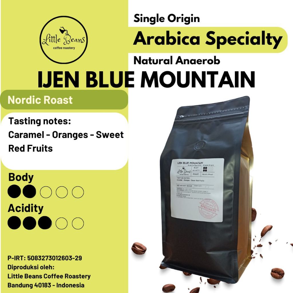 

Little Beans Kopi Arabica / Arabika Ijen Blue Mountain 800gr/400gr200gr Biji/Bubuk