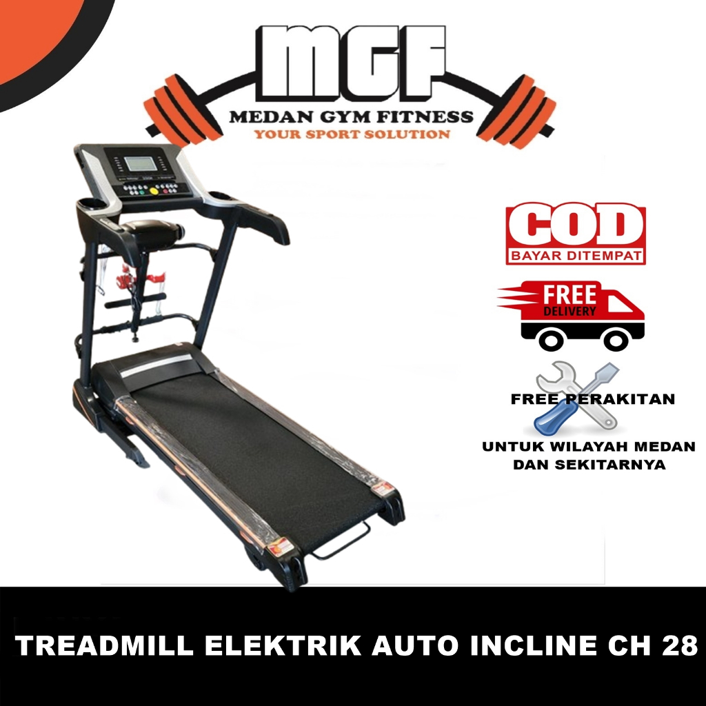 Alat Fitness Lari Treadmill Elektrik CH 28