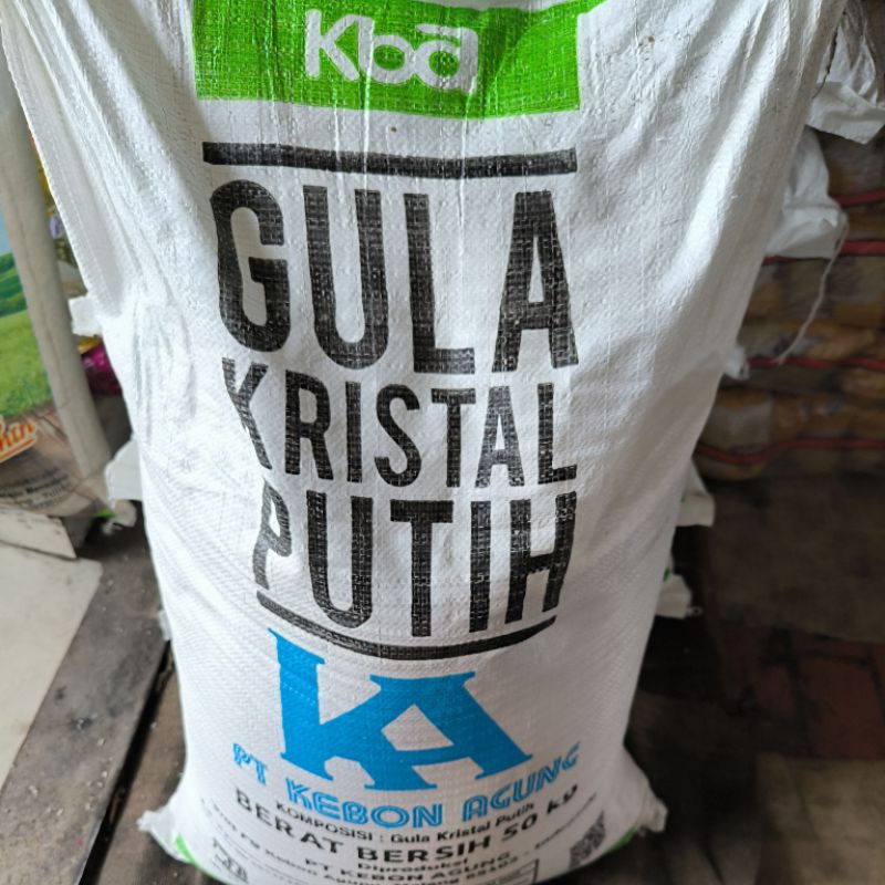 

Gula kemasan 50 kg tergantung gula apa yg ready