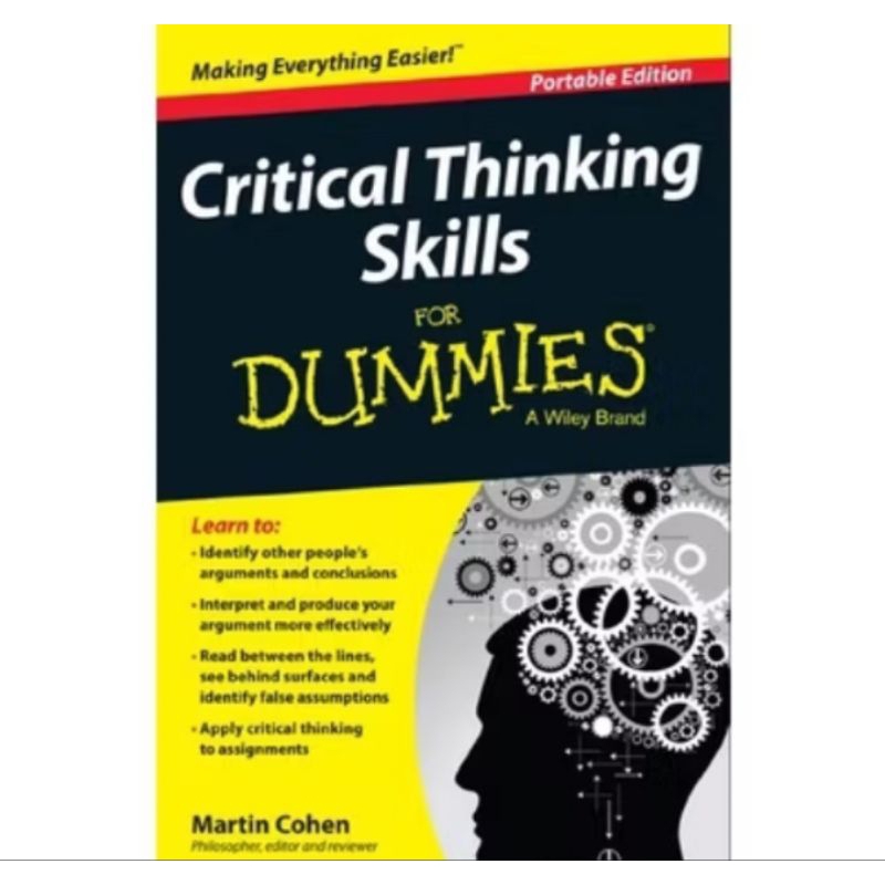 

BUKU CRITICAL THINKING SKILLS FOR DUMMIES