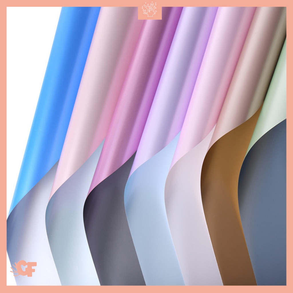 

20 LEMBAR Kertas Buket Bunga Glossy Hologram Twotone Flower Wrapping Paper Cellophane KB6071