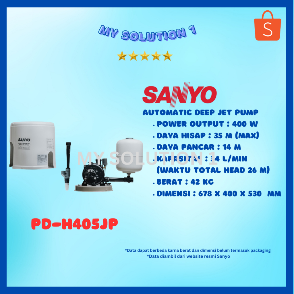 Sanyo Jet Pump PDH-405JP
