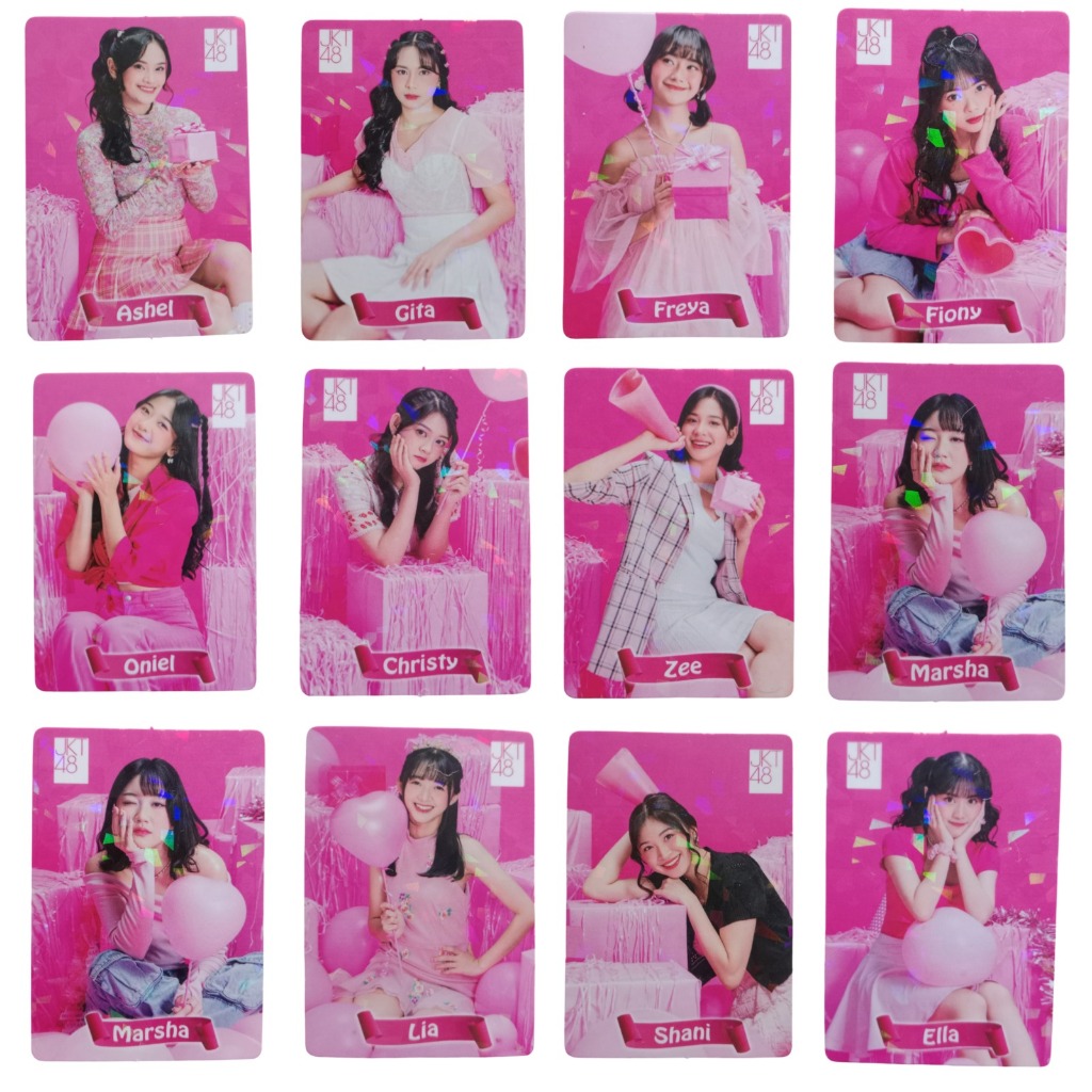 PHOTO CARD JKT48 isi 12 pcs / FOTO JKT48 / PHOTOCARD HOLOGRAM JKT48 / JKT48 VIRAL